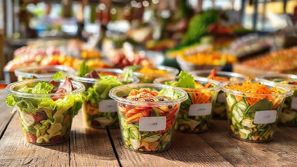 سالاد تک نفره تازه و آماده مصرف