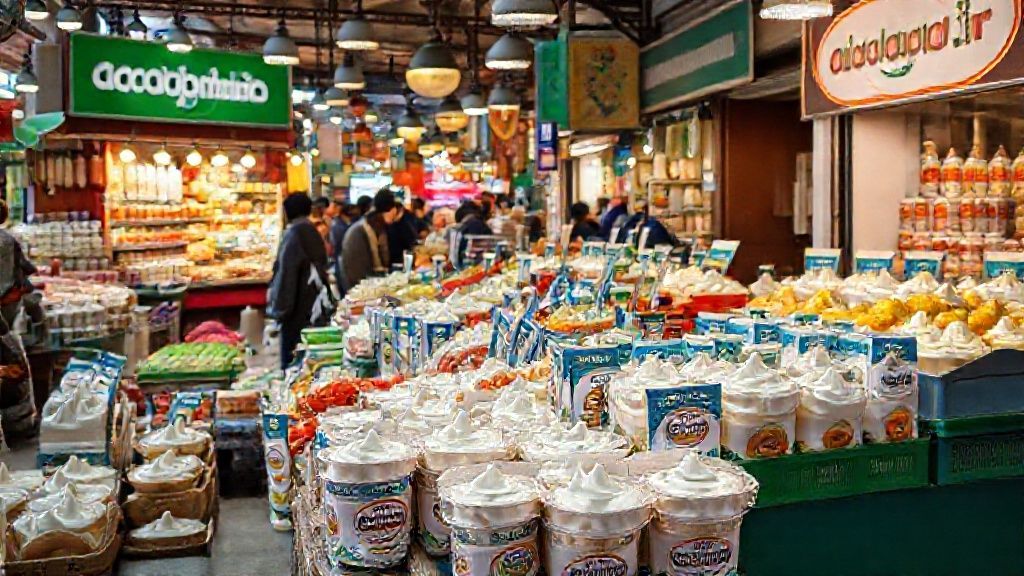 بازار پر جنب و جوش محصولات لبنی در تهران