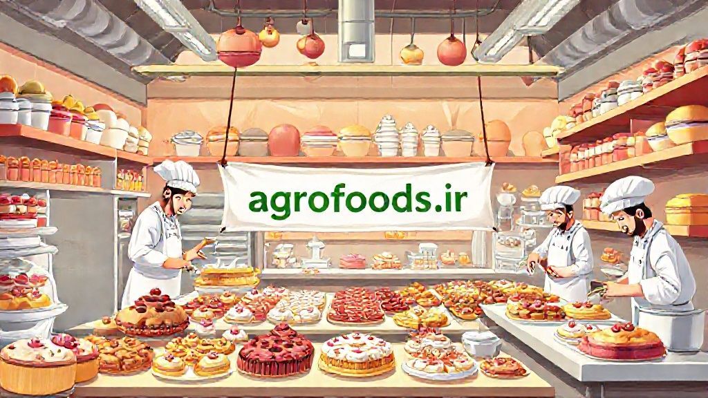 فضایی پویا از یک کارگاه شیرینی پزی صنعتی