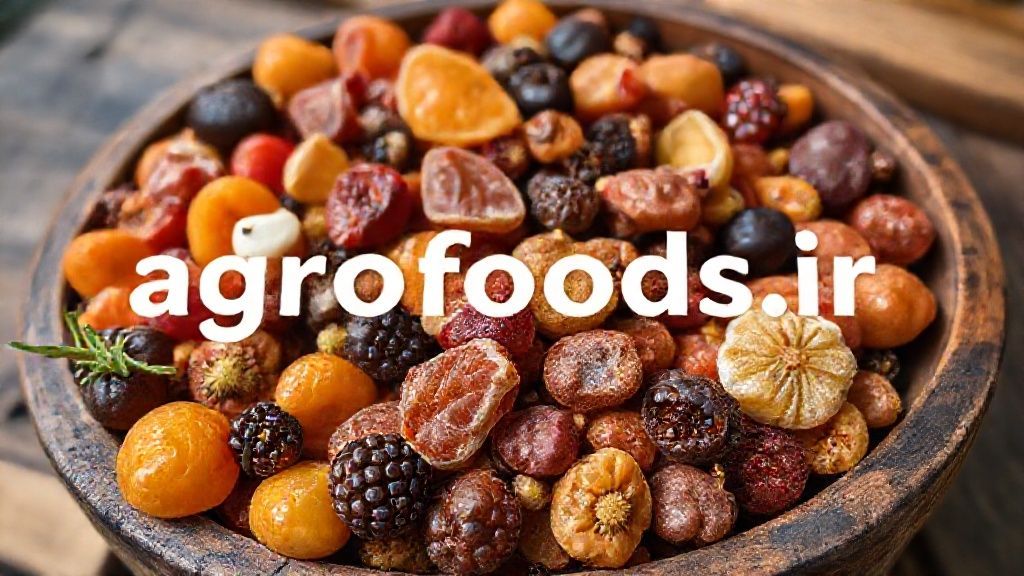 انواع میوه‌های خشک شده با کیفیت بالا برای مصارف صنعتی