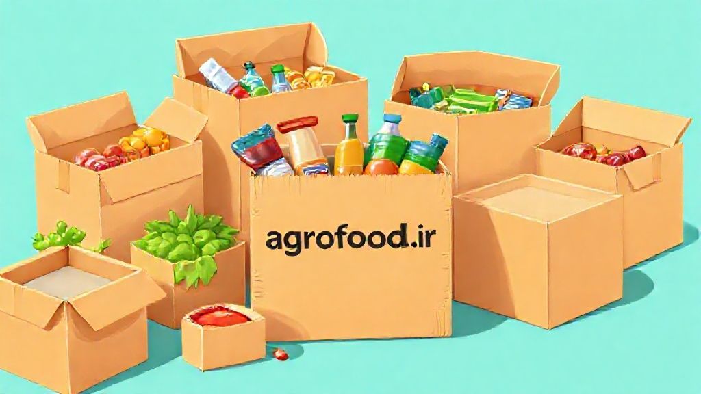 کارتن‌های مقوایی متنوع در صنعت غذا