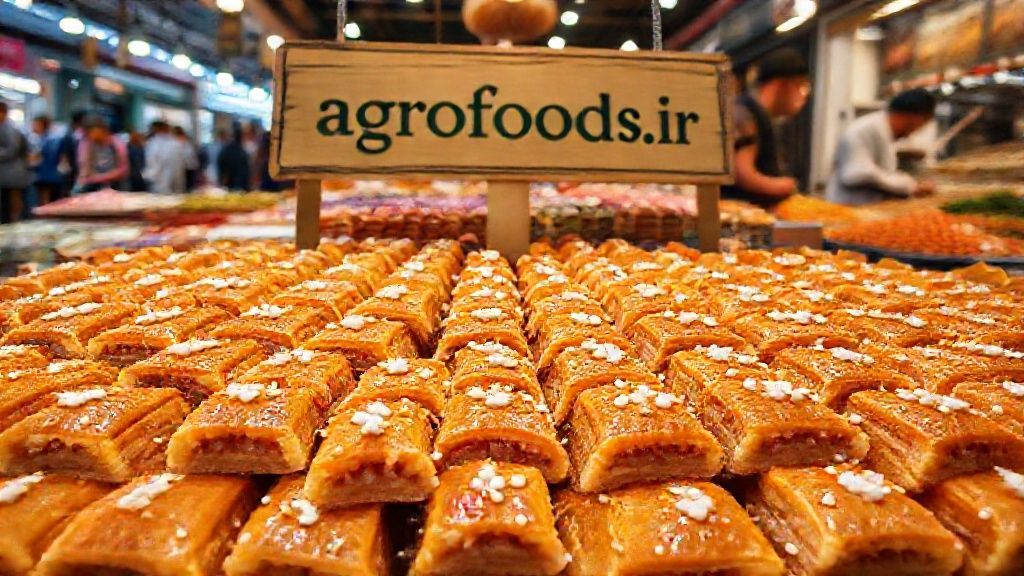 باقلوای استانبولی تازه و خوش‌رنگ آماده فروش عمده