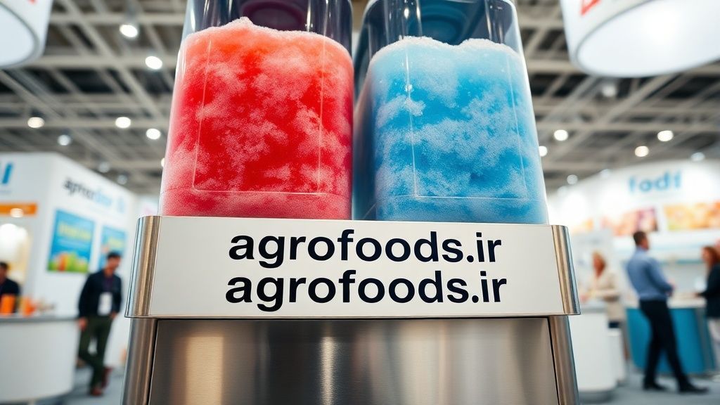 تصویری از یک دستگاه یخدربهشت مدرن و روشن