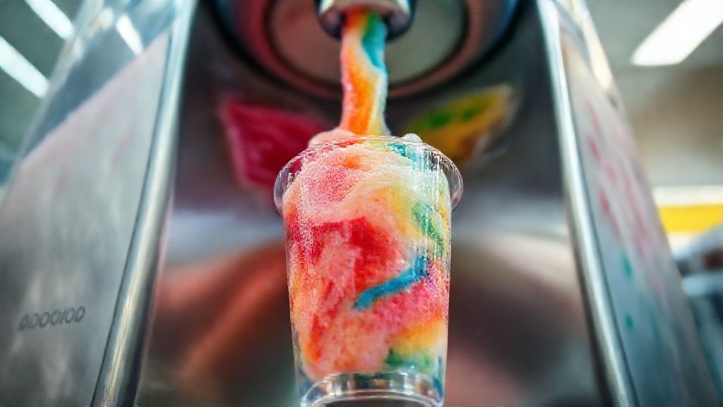 دستگاه یخ در بهشت ساز سنکوتل در حال کار