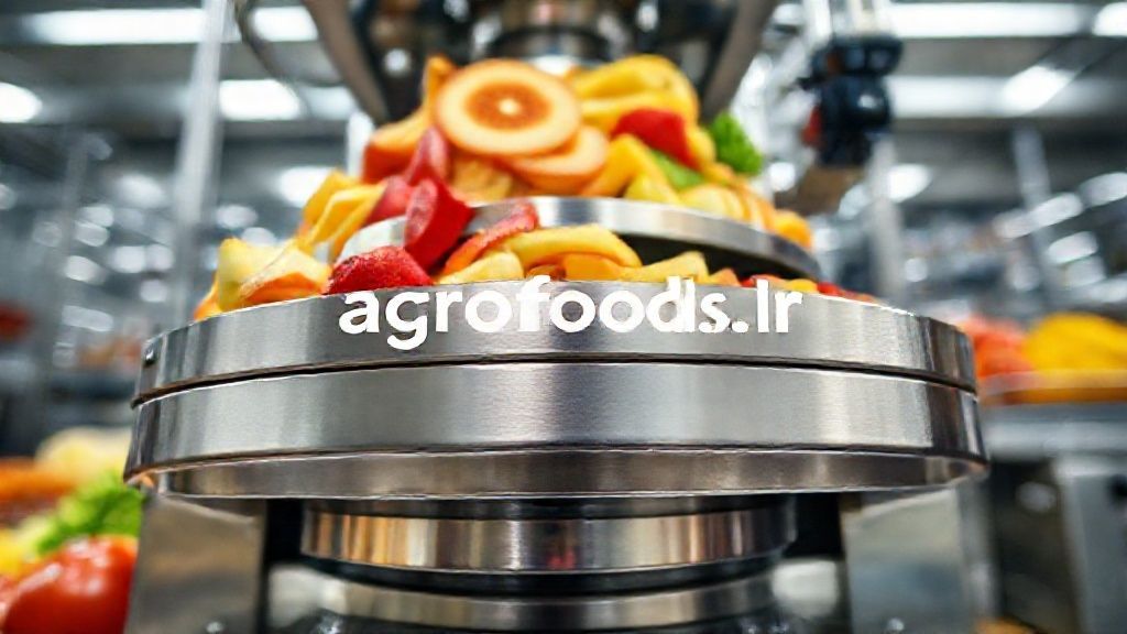 اسلایسر میوه در حال کار با دقت بالا