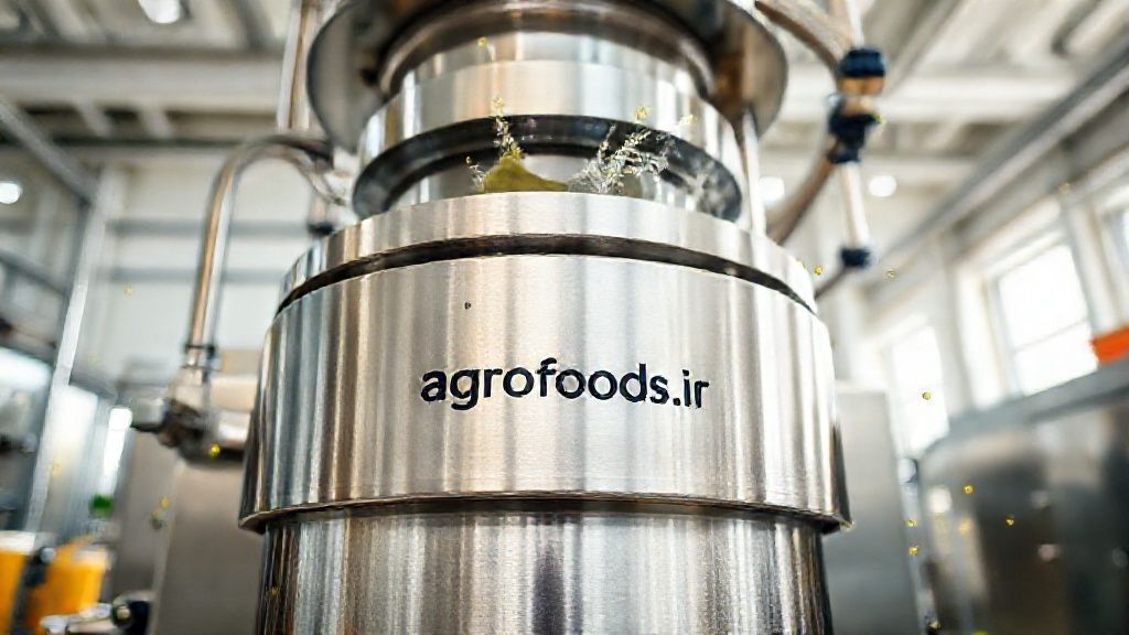 تصویری از یک دستگاه آبمیوه گیری صنعتی