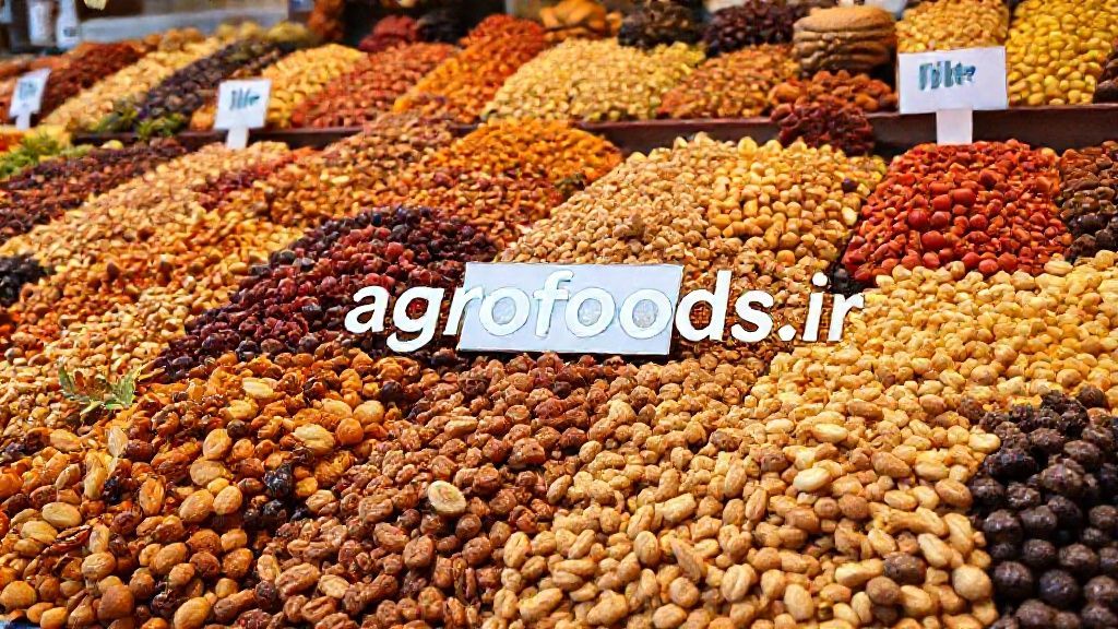 مجموعه‌ای از خشکبار و مغزهای متنوع