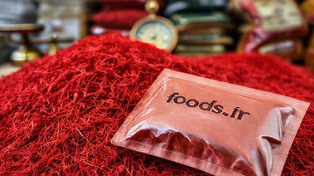 زعفران با کیفیت بالا و رنگ قرمز