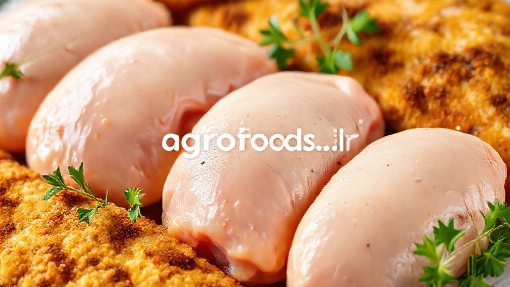 سینه و شنسل مرغ تازه و فرآوری شده