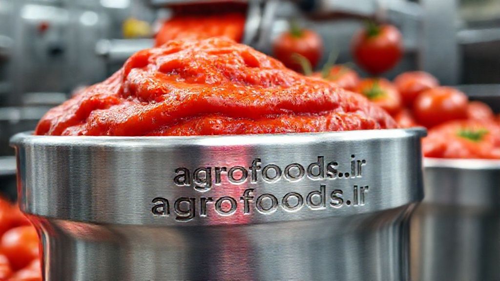 فرآوری رب گوجه فرنگی در کارخانه