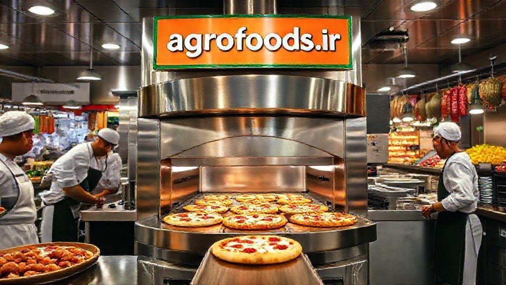 فر ریلی در یک آشپزخانه صنعتی