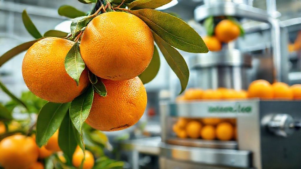 پرتقال تامسون رسیده و فرآوری