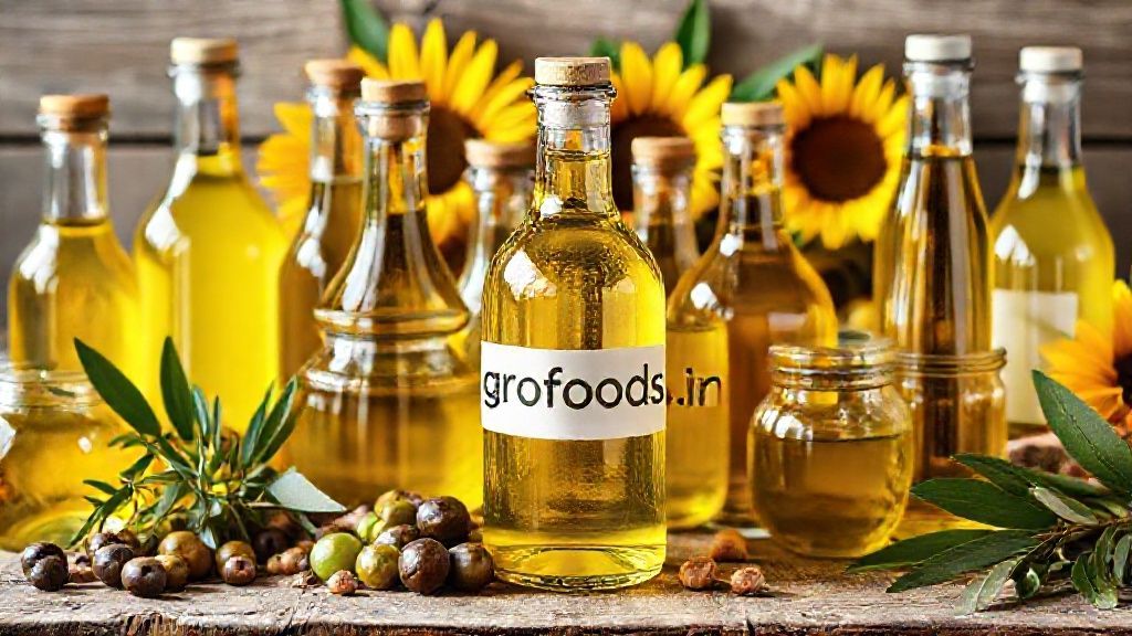 تنوع روغن‌های خوراکی در بطری‌های شیشه‌ای