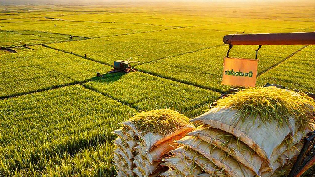 مزارع سرسبز برنج کامفیروز در فارس