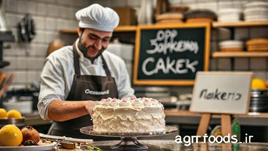 کیک سازی حرفه ای در قنادی