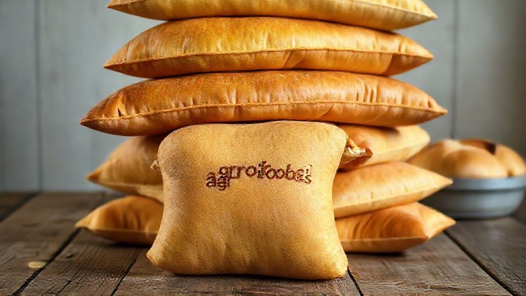 تصویری از بالشتک نان طلایی و نرم